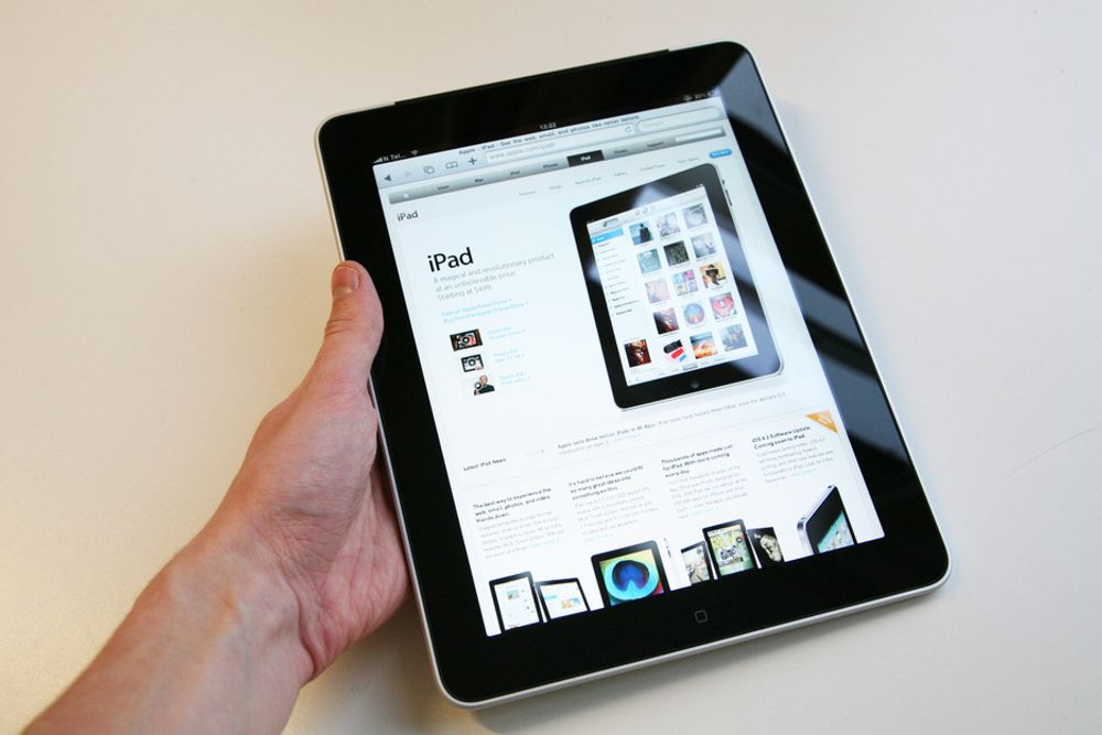 APPLE-TID: iPad dominerer nettbrettmarkedet fra år 2010.