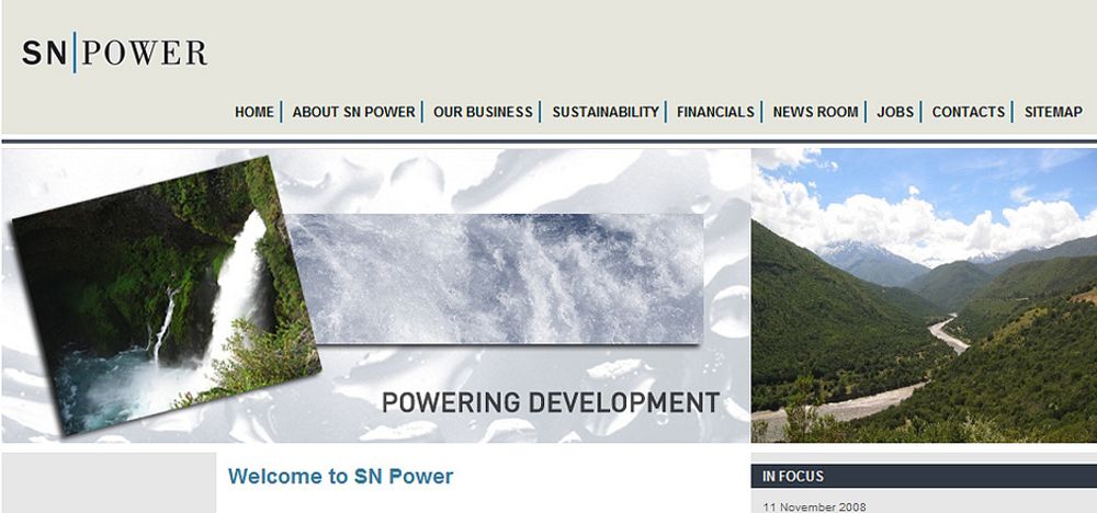 SN Power: Driver kraftprosjekter i en rekke land, deriblant India.