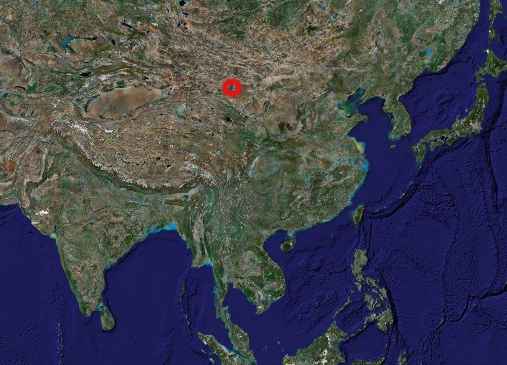 Her ved Gobiørkenen i den nordvestlige provinsen Gansu ligger Jiuquan Satellite Launch Center.