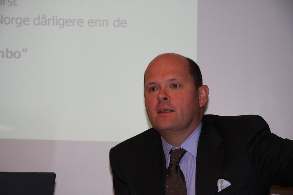 FIRE OMRÅDER: Direktør for næringspolitikk Petter Haas Brubakk i NHO mener handlingsregelen burde ha vært brukt slik den opprinnelig var tenkt.