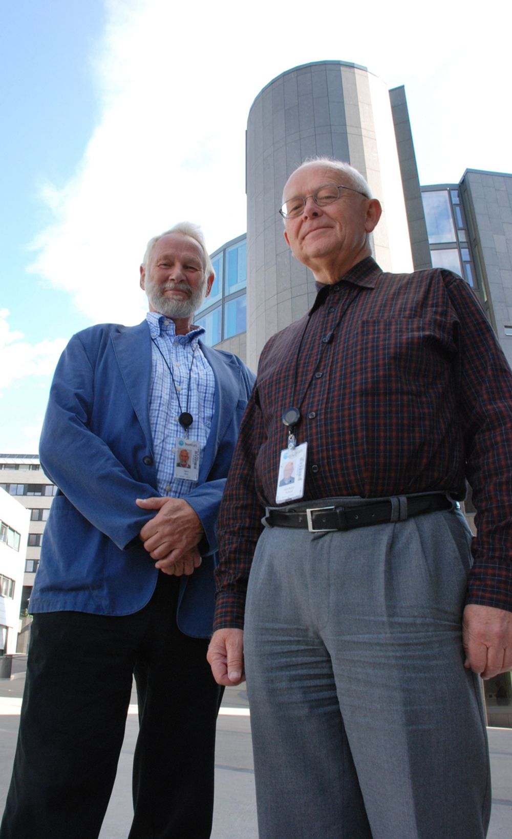 DE GAMLE ER ELDST: Bjørn Wold og Lars Audun Fodstad har ulikt utgangspunkt, men velger begge å tilbringe seniortiden i Statkraft, som spesialrådgivere på hvert sitt felt.