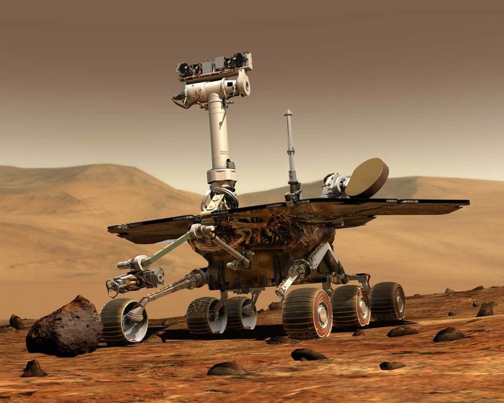 MESTERVERK: Opportunity er omtalt som et ingeniørmessig mesterverk. Ingen hadde turt å drømme om at den skulle kunne samle data på Mars i flere år. Tre måneder var den antatte levetiden.