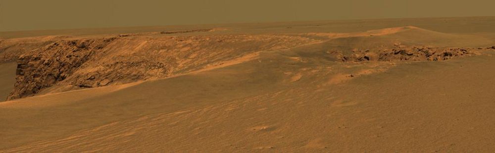 Opportunitys panoramakamera gir oss bilder av Mars' overflate ingen har sett maken til. Her er til og med fargene nærmest korrekt gjengitt.