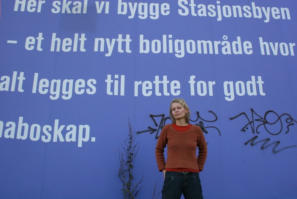 Conny Mossefin, som har dannet aksjonsgruppe mot den nye Grefsen Stasjonsby i Oslo.