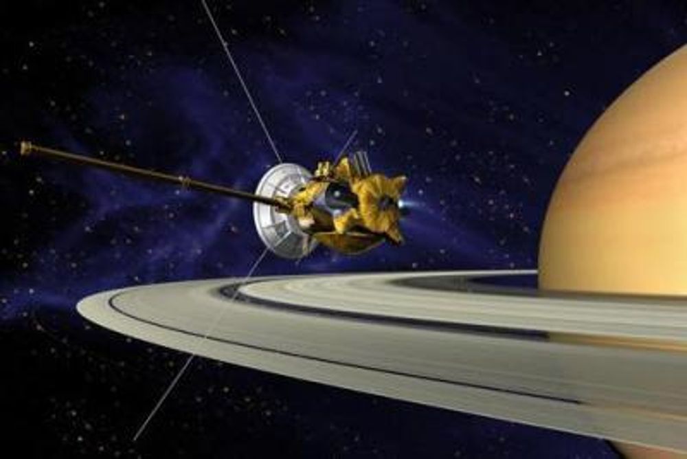 Romsonden Cassin i bane rundt Saturn.