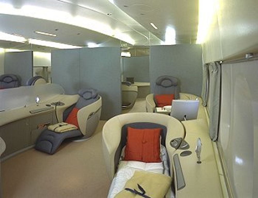 Sov godt i Airbus A380. Foto: Airbus