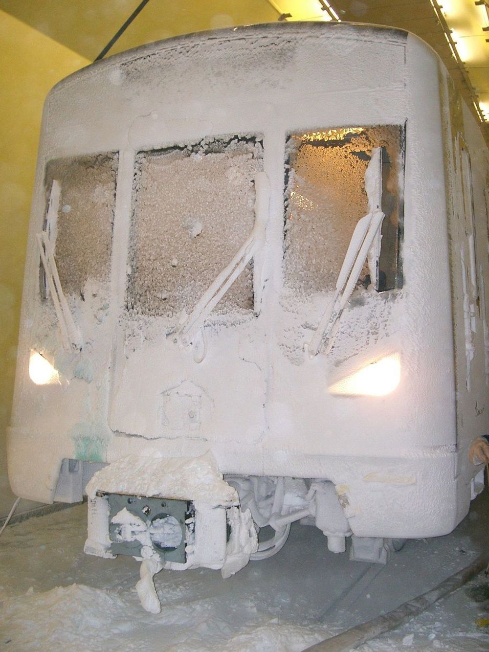 TESTES: T-banevognene testes ut om de tåler tøff Oslovinter i klimaanlegg i Wien.