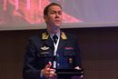 Generalmajor Inge Kampenes, sjef for Cyberforsvaret, under sitt foredrag ved NSM Sikkerhetskonferansen 2019. 