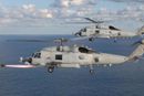 Sikorsky MH-60R Seahawk-helikopter skyter et Hellfire-missil, men kryssermissiler har helikopteret foreløpig ikke integrert.