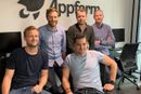 Teamet i Appfarm.io. Fra venstre: Simon Larsen (VP Product & Co-Founder), Marius Tuft Mathisen (CEO), Ole Johnny Borgersen (CTO & Co-Founder), Hans Magnus Wold (VP Business Development), Kristian Mella (VP Solutions)