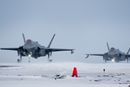 Denne uka har Norge overtatt ansvaret for luftkontroll på Island. Mandag holdt imidlertid kraftig vind F-35A-flyene på bakken.