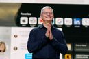 Apple-sjef Tim Cook under sin presentasjon på Apple Worldwide Developers Conference (WWDC). Konferansen ble avholdt som en virtuell konferanse på grunn av korona-smittetiltakene.