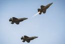 Tre israelske F-35I «Adir» i juni i år. Så langt har IAF mottatt om lag halvparten av de 50 flyene som er bestilt hittil.