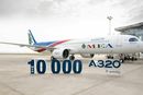A321 Neo med serienummer (MSN) 10.000 overleveres fra Airbus til Middle East Airlines i Toulouse 9. oktober 2020.