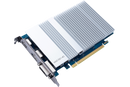 Datagenerert bilde av skjermkortet Asus DG1-4G, som er basert på grafikkprosessoren Intel Iris Xe.