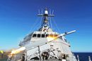 Kryssermissilet NSM ble testskutt fra USS Gabrielle Giffords 19. mars 2021.