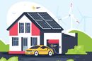 Å anskaffe batterier i boligen, eller sette dem inn i nettet, er veldig dyrt. Men boligen og elbilen kan brukes som energilager. Det er billig.