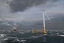 Odfjell Oceanwind har jobbet med flytende vindturbiner i flere år. Dette var turbiner på 11 MW planlagt for Brage-feltet. 