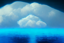 Azure er ikke bare Microsofts skyplattform, men også en blåfarge. Dette bildet er generert av en kunstig intelligens, basert på ordet.