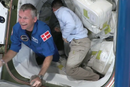 Astronaut Andreas Mogensen ankommer den internasjonale romstasjonen. 
