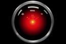 Det berømte øyet til datamaskinen HAL 9000 fra filmen «2001: En romodyssé».
