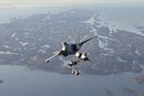 Fire F-35A over trøndelagskysten i midten av november 2023. Norge har så langt mottatt 40 slike kampfly, seks av dem befinner seg i USA og brukes til trening.