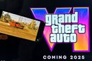 Scener fra traileren til Grand Theft Auto VI vist på en smartmobil og PC-skjerm i New York 5. desember 2023.
