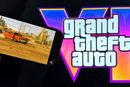 Scener fra traileren til Grand Theft Auto VI vist på en smartmobil og PC-skjerm i New York 5. desember 2023.