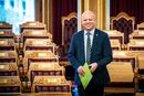 Oslo 20240131. 
Finansminister Trygve Slagsvold Vedum under stortingets spørretime onsdag.
Foto: Ole Berg-Rusten / NTB