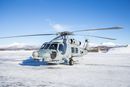Bardufoss 20230315. Dansk helikopter NH-60R Sea Hawk på besøk på Maritim Helikopterving under øvelsen Joint Viking 2023.