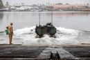 An Amphibious Combat Vehicle maneuvers into protected waters to demonstrate waterborneoperation capabilities for an evaluation during the ACV Operators Certification Course atMarine Corps Base Camp Pendleton, California, July 18, 2023. The Marine Corps&#39; newlyestablished ACV Transition Training Unit implemented two recently designed courses, theOPCERT Course and Maintainers Certification Course, ensuring Marines possess the technicalknowledge, skills, and proficiency required to safely operate, maintain, and employ the ACV.The Marine Corps is taking a deliberate approach to fielding the ACV to the Fleet Marine Forceto ensure our Marines understand the platform’s capabilities and can operate it safely andproficiently. ACVs are currently authorized to conduct waterborne operations in open andprotected waters while surf-zone transit testing is ongoing. (U.S. Marine Corps photo by LanceCpl. Mhecaela J. Watts)