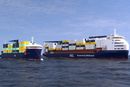 North Sea Container Line moderskip - feederfartøy