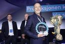 Arild Håkonsen, leder for teknologi og bærekraft i Hycast, mottok prisen på Norsk Industris årskonferanse tirsdag ettermiddag.