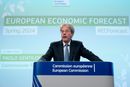 EUs økonomikommissær, Paolo Gentiloni, presenterte onsdag prognosene for økonomien i EU.