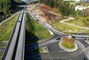 I Rogaland er byggingen av ny E39 fra Hove til Osli i gang. Bildet er tatt i oktober 2023.
