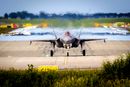 F-35 på rullebanen like før takeoff på Ørland. 
Foto: Arash A. Nejad