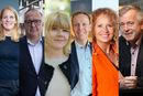 Næringslivslederne Kristin Nyberg (t.v.) i Twoday, Geir Arne Olsen i Netcompany, Gry Arnesen i Tietoevry, Øystein Refsnes i Capgemini Invent, Kristin Blix-Elton i Sopra Steria og Petter Moe i Atea.