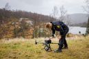 BREKKO 20241017
Politiet søker med drone etter personer i forskjellige teiger (tett skog, åpne områder etc) for å samle inn erfaringer for kommende redningsaksjoner. Dette er en del av Rogaland Rescue 2024
Norsk luftambulanse søkte manuelt i område.
Foto: Arash A. Nejad 