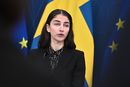 Sveriges miljøminister Romina Pourmokhtari (L) la frem nyheten på en pressekonferanse mandag.