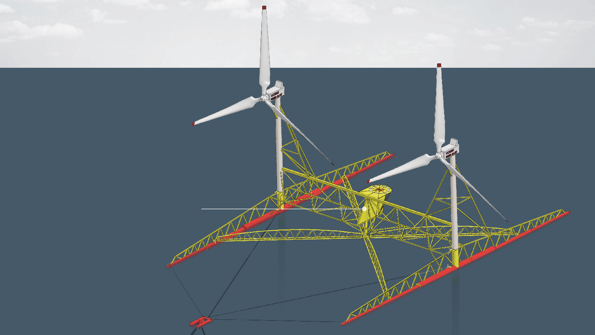 Ny Løsning For Havvindmøller To Vindturbiner På én Plattform Tu No