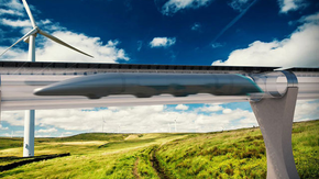 Hyperloop skal frakte folk gjennom rør i over 1200 kilometer i timen. <i>Foto: HTT</i>
