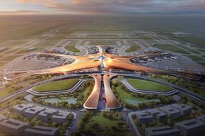 Den planlagte nye flyplassen i Beijing. <i>Foto: ZAHA HADID ARCHITECTS</i>