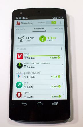 BilligDatasparebøsse: Opera Software lanserer Opera Max-appen som knapper inn på databehovet til mobiltelefonene gjennom å komprimere det som sendes.
