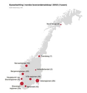 Et speilbilde av Norge I NORGE: Slik er de ansatte i leverandørindustrien fordelt.