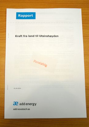 Krever åpenhet Add Energy har laget en rapport for bransjeorganisasjonen Energi Norge, som konkluderer med at det blir veldig mye billigere å elektrifisere Utsirahøyden enn det som har vært hevdet den siste tiden.