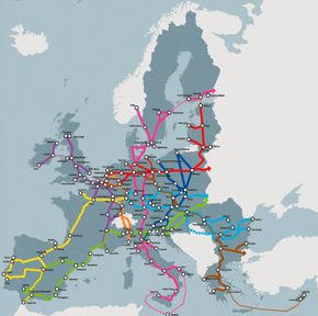 Europaforbindelsen skal ifølge rapporten få store mengder gods over fra vei til bane.