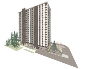 Bygget skal etter planen huse 404 studenter i Vancouver.