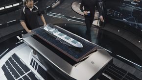 Mannskapet på land kan ta fram 3D-modell og hologram av hvert enkelt skip.. <i>Foto: Rolls-Royce/VTT</i>