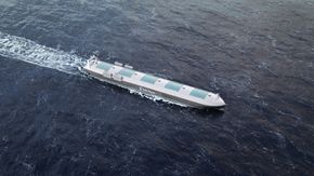 Droner svever høyt over havene og kan sende bilder av de skipene kaptein og mannskap på land ønsker. <i>Foto: Rolls-Royce/VTT</i>