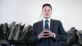Elon Musk, administerende direktør i Tesla. <i>Foto:  Eirik Helland Urke</i>